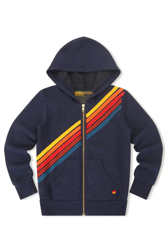 KID'S DISCO ZIP HOODIE - NAVY