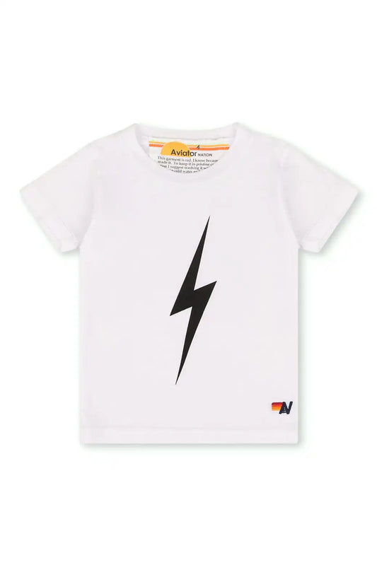 KID'S BOLT TEE - WHITE