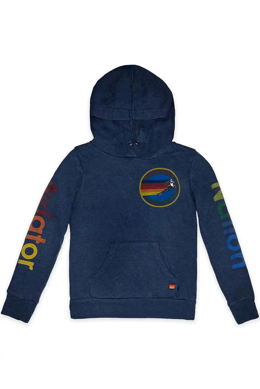 KID'S AVIATOR NATION VAIL PULLOVER HOODIE - NAVY