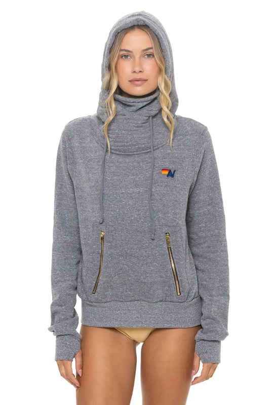 NINJA PULLOVER HOODIE - HEATHER GREY