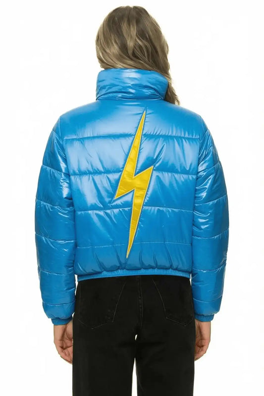 BOLT LUXE APRES PUFFER JACKET - GLOSSY OCEAN