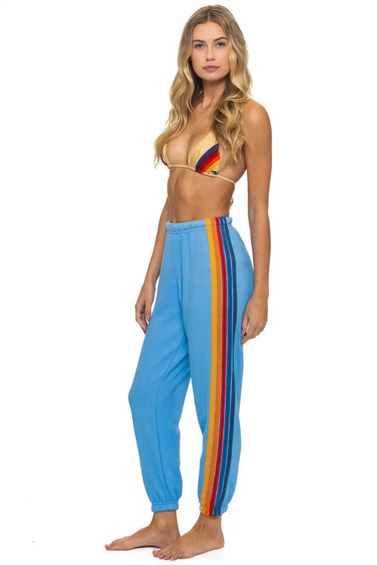5 STRIPE SWEATPANTS - RETRO OCEAN