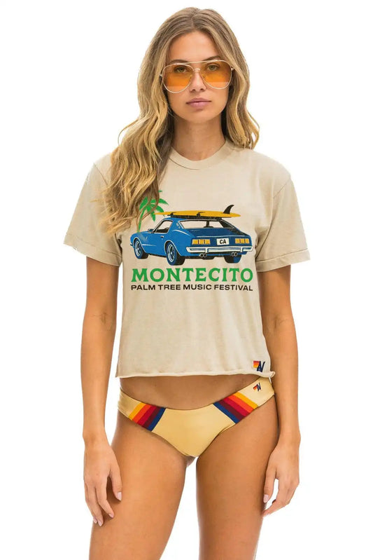 PALM TREE FESTIVAL MONTECITO 2026 BOYFRIEND TEE - SAND