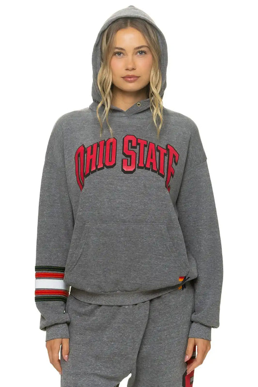OHIO STATE UNIVERSITY 2026 PULLOVER HOODIE RELAXED - HEATHER GREY