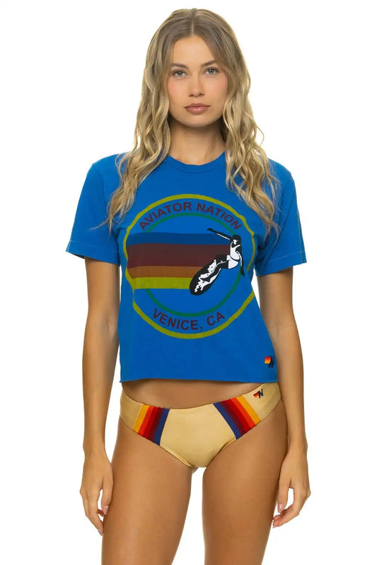 SIGNATURE VENICE BOYFRIEND TEE - ADVENTURE BLUE