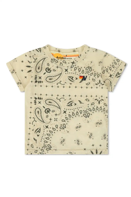 KID'S BANDANA TEE - VINTAGE WHITE