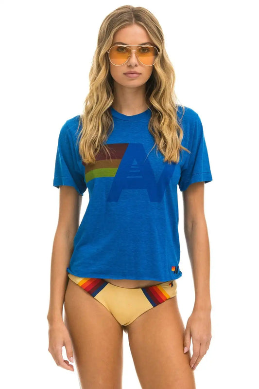 LOGO BOYFRIEND TEE - OCEAN