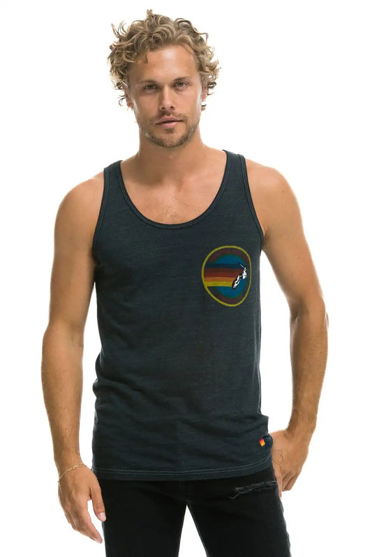 MEN'S AVIATOR NATION VENICE TANK - CHARCOAL