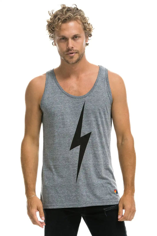 MEN'S BOLT  TANK - HEATHER GREY