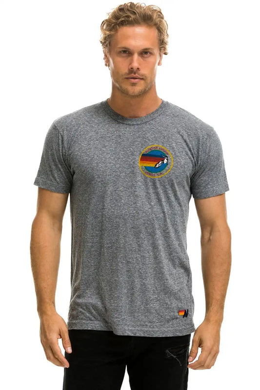 SIGNATURE SMALL VENICE CIRCLE LOGO TEE - HEATHER GREY