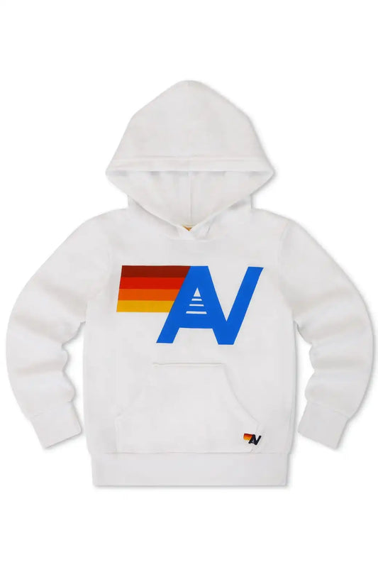KID'S LOGO  PULLOVER HOODIE - WHITE